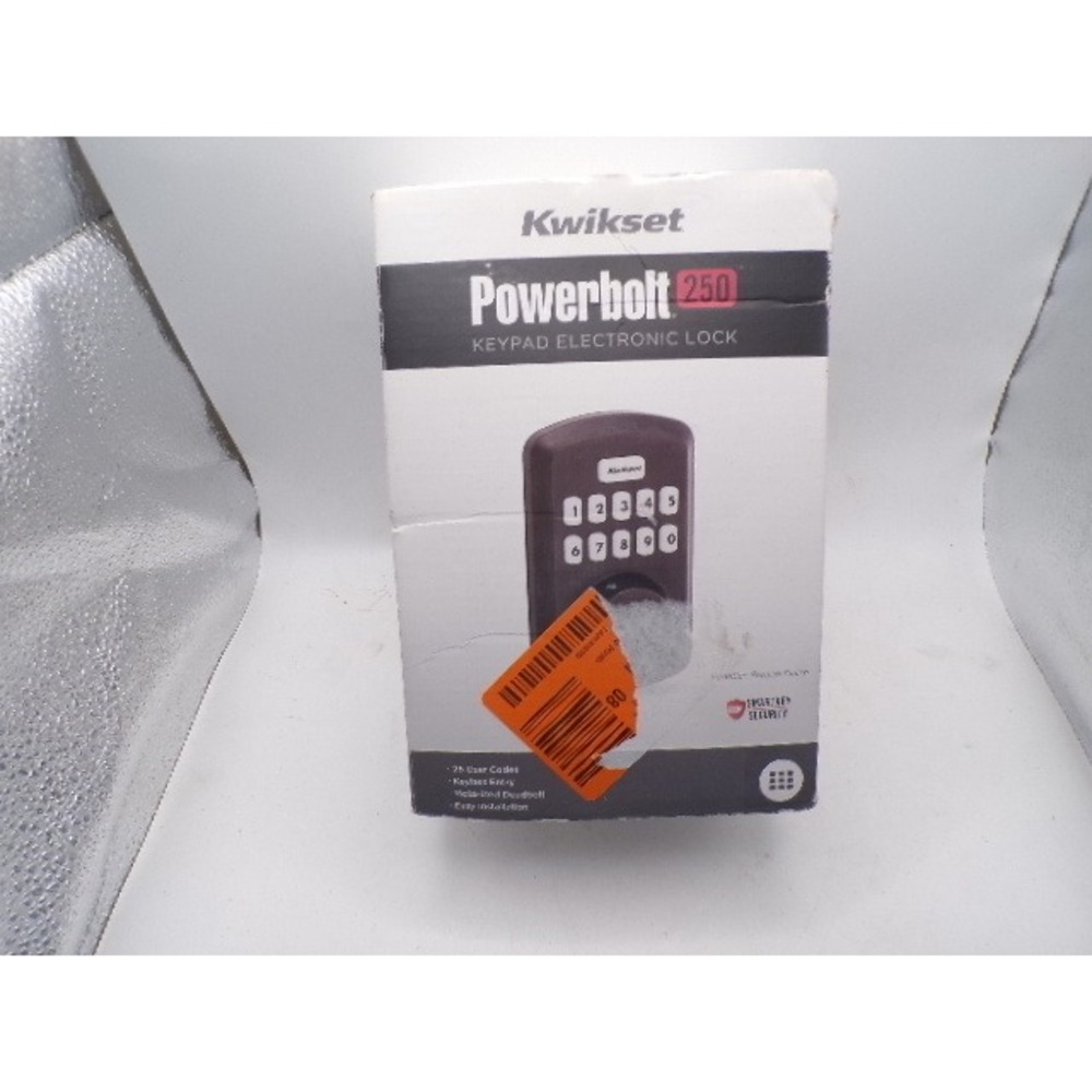 Kwikset Powerbolt‎ 250 Keypad Electronic Lock Venetian Bronze Deadbolt